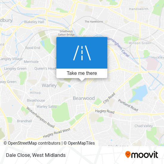 Dale Close map