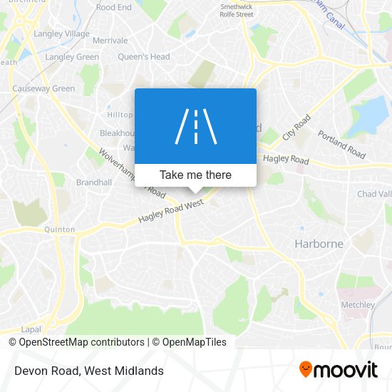 Devon Road map