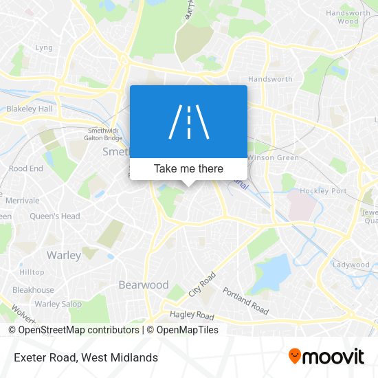 Exeter Road map