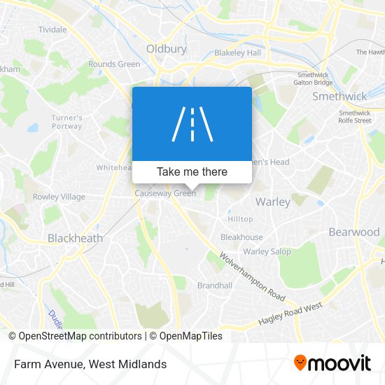 Farm Avenue map