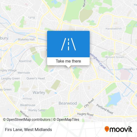 Firs Lane map