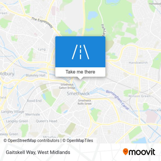 Gaitskell Way map