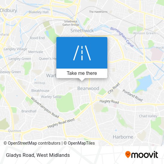Gladys Road map