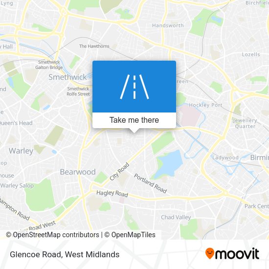 Glencoe Road map