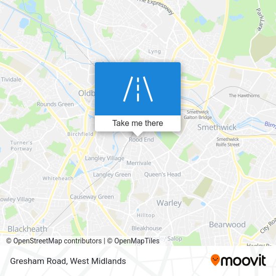 Gresham Road map
