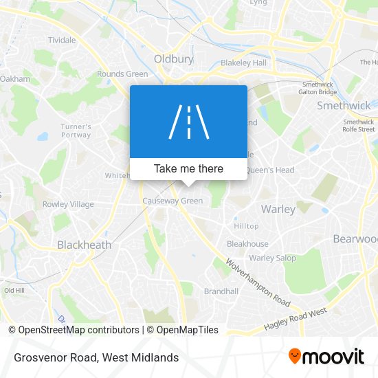 Grosvenor Road map