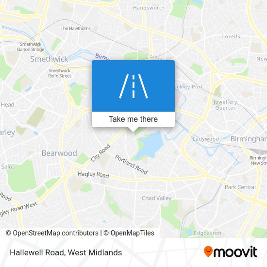 Hallewell Road map