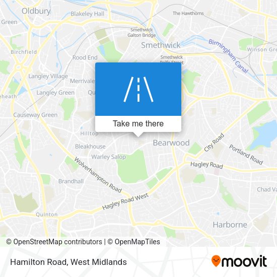 Hamilton Road map