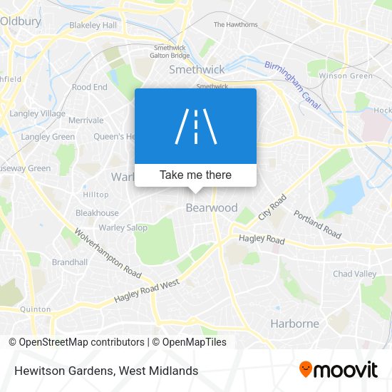 Hewitson Gardens map