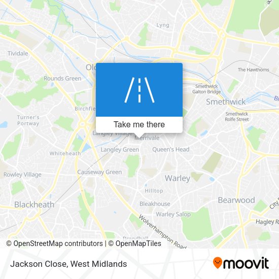 Jackson Close map