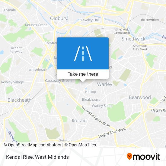 Kendal Rise map