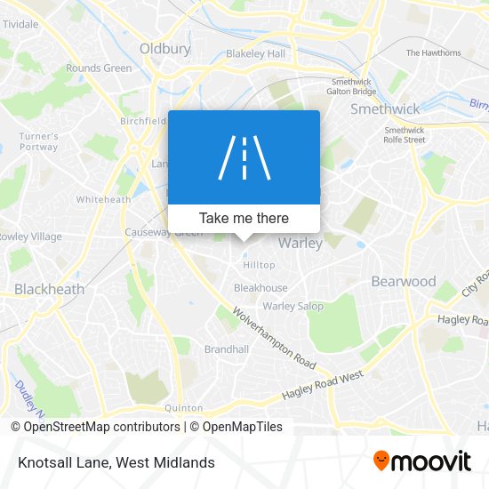 Knotsall Lane map