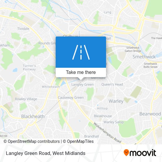 Langley Green Road map