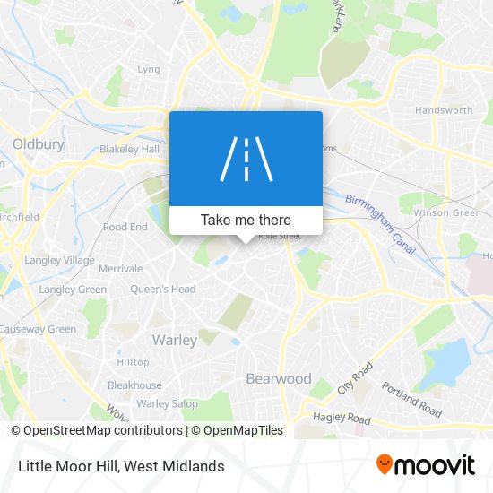 Little Moor Hill map