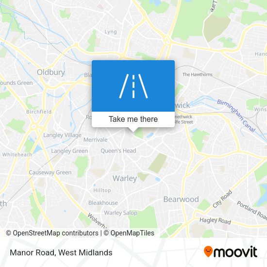Manor Road map