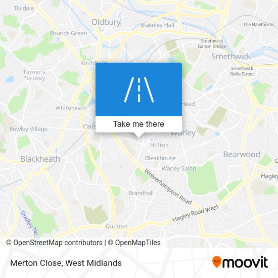 Merton Close map