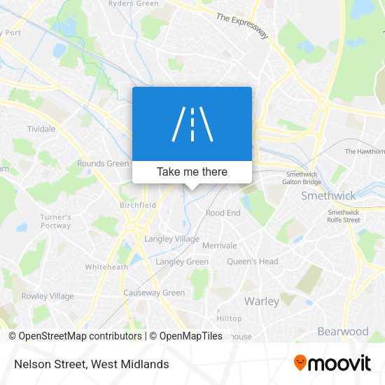Nelson Street map