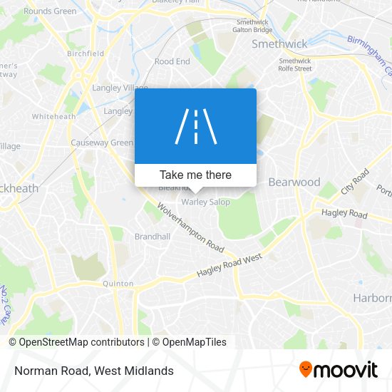 Norman Road map