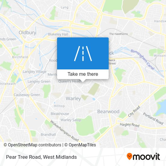 Pear Tree Road map