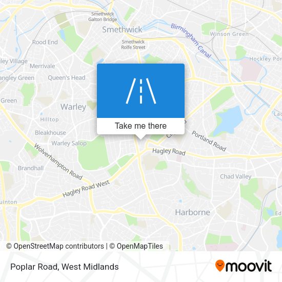 Poplar Road map