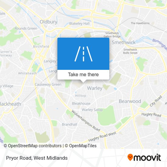 Pryor Road map