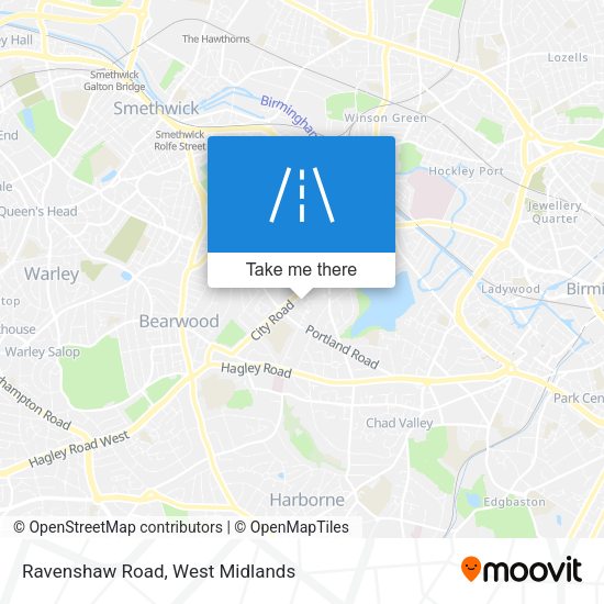 Ravenshaw Road map
