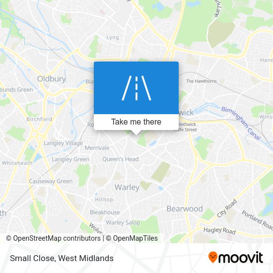 Small Close map