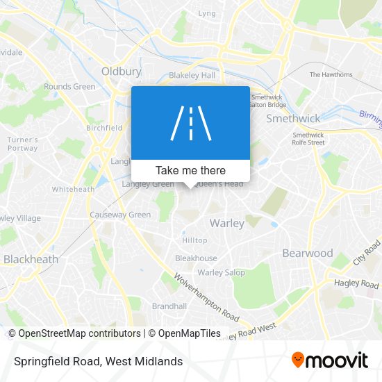 Springfield Road map