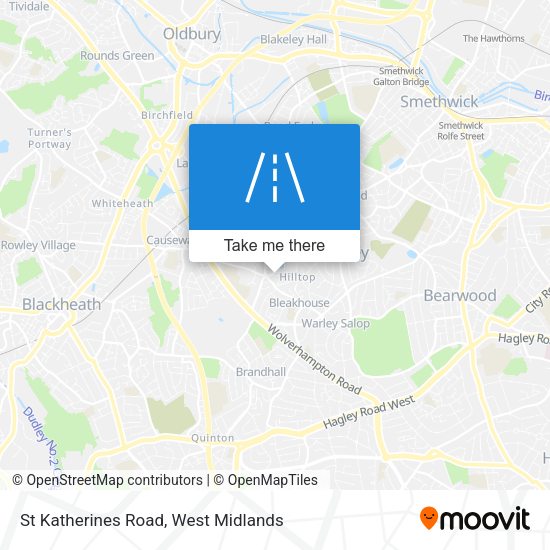 St Katherines Road map