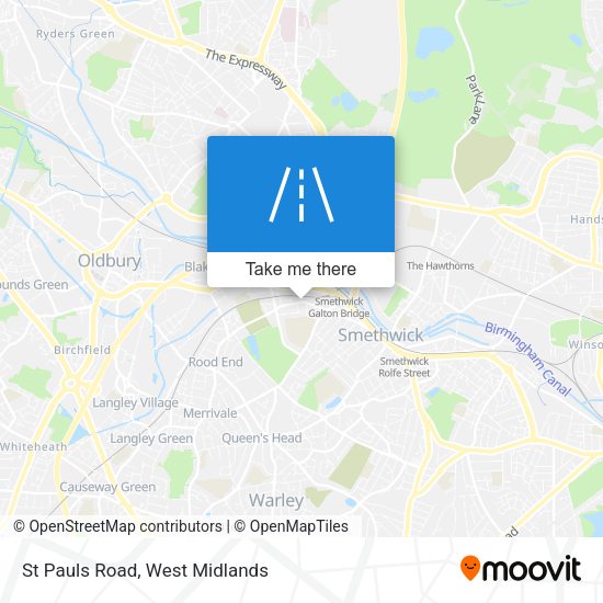 St Pauls Road map
