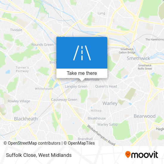 Suffolk Close map