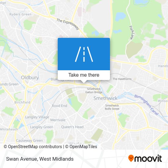 Swan Avenue map