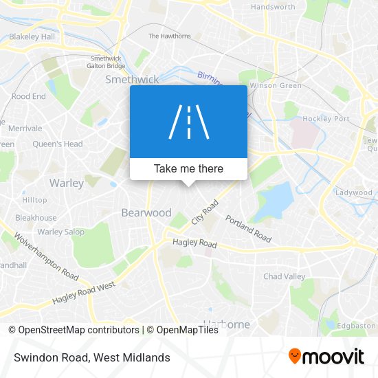 Swindon Road map