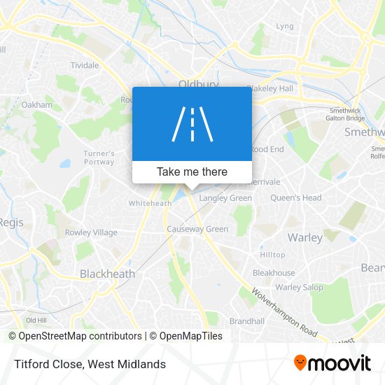 Titford Close map