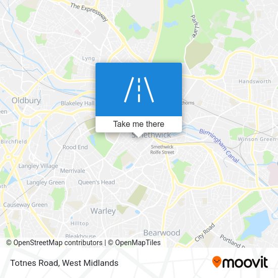 Totnes Road map