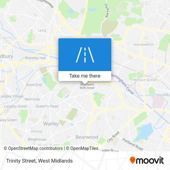 Trinity Street map