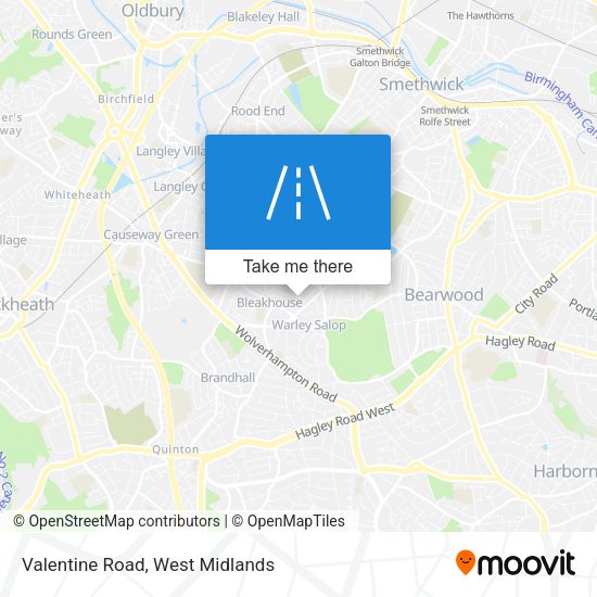 Valentine Road map