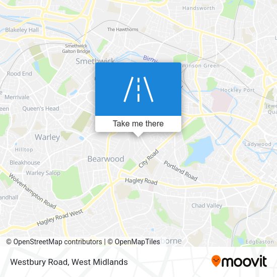 Westbury Road map