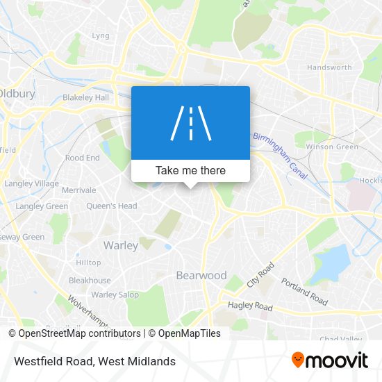 Westfield Road map