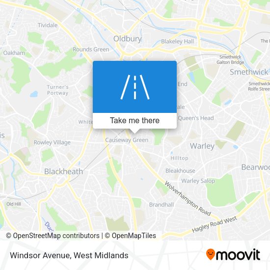 Windsor Avenue map