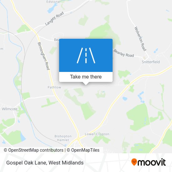 Gospel Oak Lane map