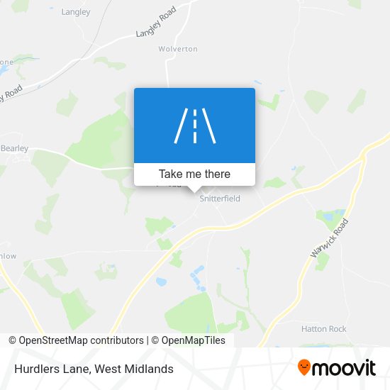 Hurdlers Lane map