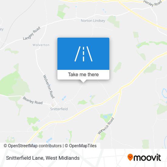 Snitterfield Lane map