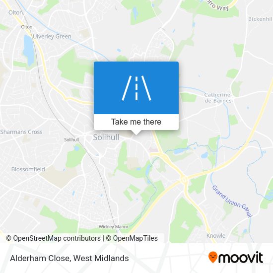 Alderham Close map