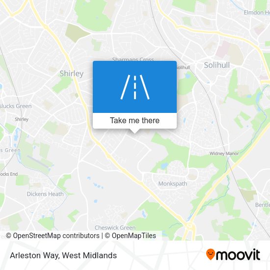 Arleston Way map