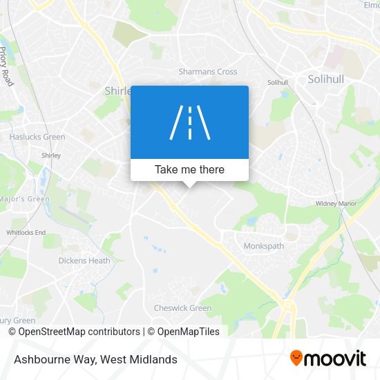 Ashbourne Way map