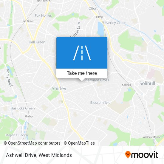 Ashwell Drive map