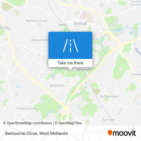 Barbourne Close map