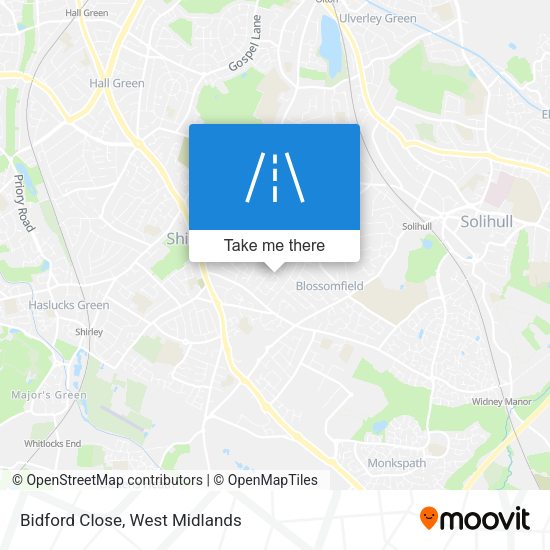 Bidford Close map