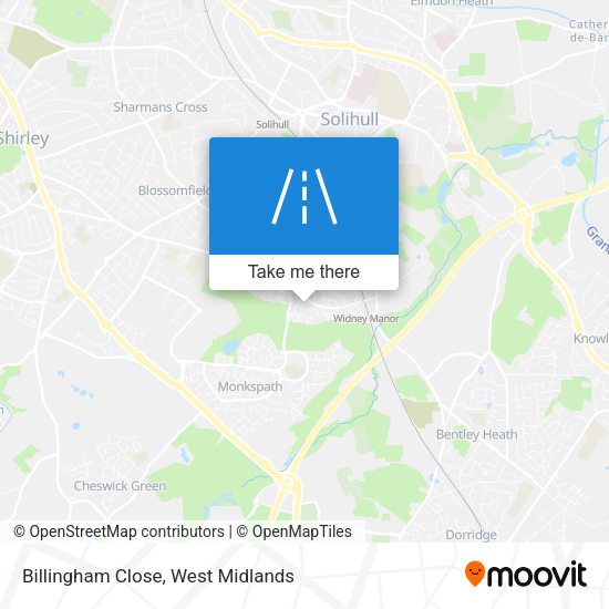Billingham Close map